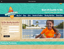 Tablet Screenshot of hibiscusbeachkids.com